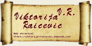 Viktorija Raičević vizit kartica
